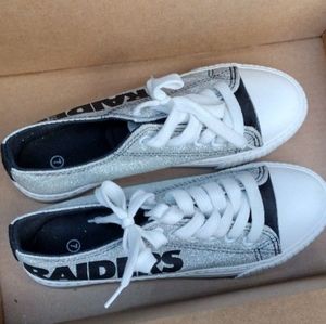 RAIDERS (CONVERSE STYLE) SHOES (WOMEN'S SIZE 7)